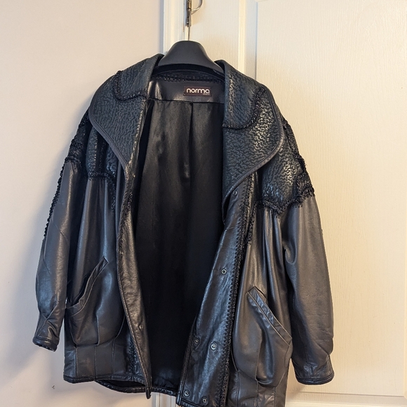Norma Canada Black Leather Jacket - Picture 4 of 5